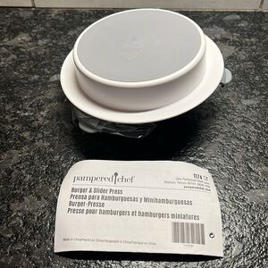 Pampered Chef burger and slider press. NWT only out of package for pictures.